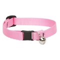 Lupine Basic Solids Pink Nylon Cat Collar 8586323